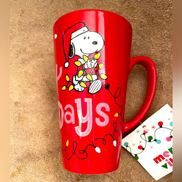 Peanuts Dining Tall Snoopy Christmas Mug Poshmark